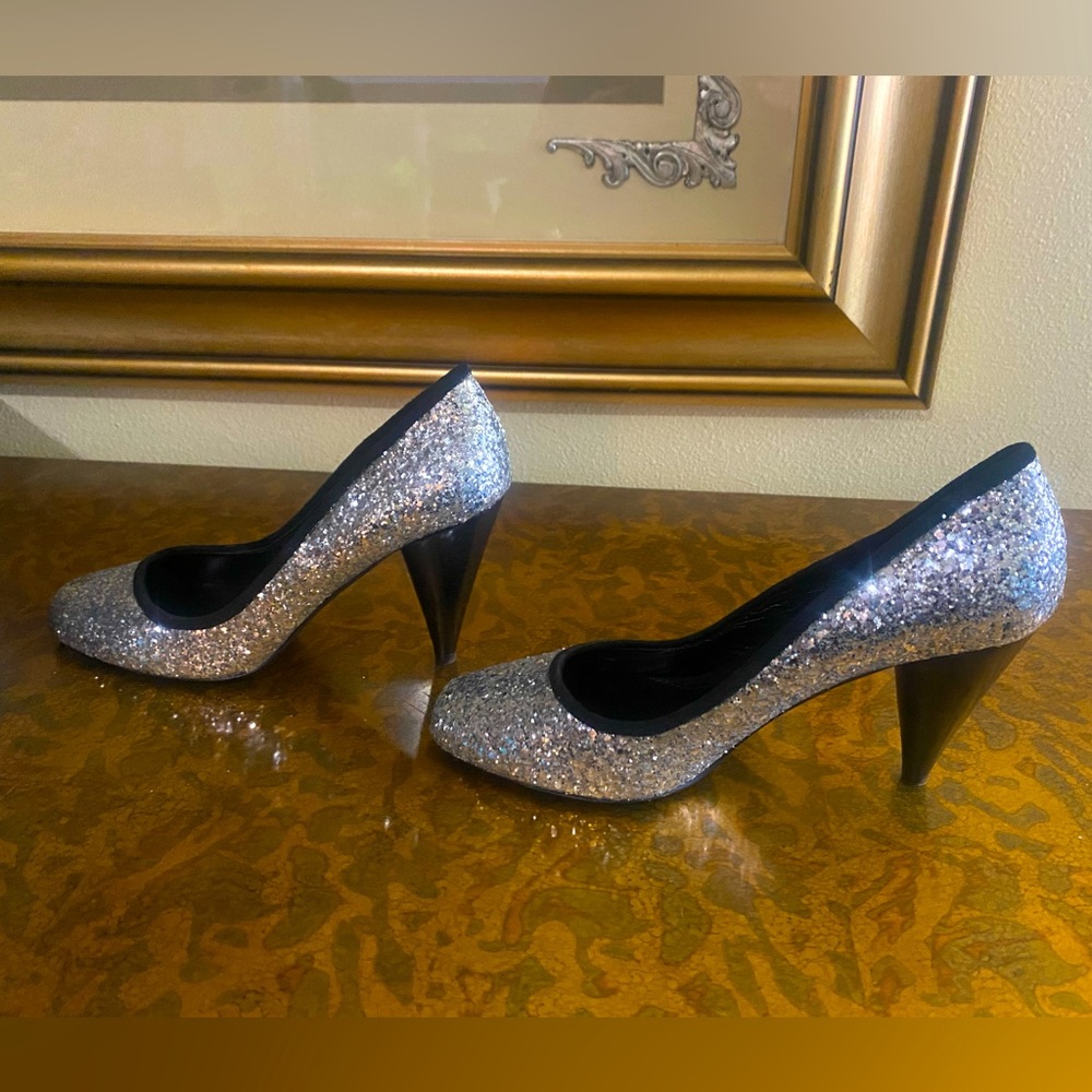 Jessica Bennett large glitter heels size 8